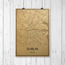 Dublin - Retro Bykart - Brun Rektangel