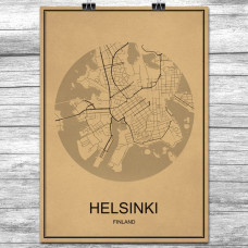 Helsinki - Retro Bykart - Brun