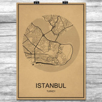 Istanbul - Retro Bykart - Brun