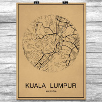 Kuala Lumpur - Retro Bykart - Brun