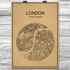 London - Retro Bykart - Brun