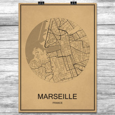Marseille - Retro Bykart - Brun