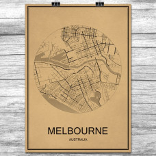 Melbourne - Retro Bykart - Brun