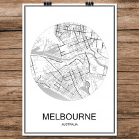 Melbourne - Minimalist Bykart - Hvit