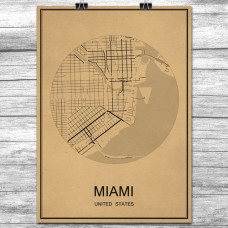 Miami - Retro Bykart - Brun