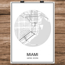 Miami - Minimalist Bykart - Hvit