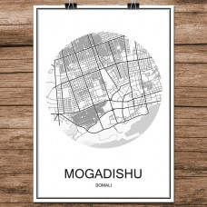 Mogadishu - Minimalist Bykart - Hvit