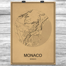 Monaco - Retro Bykart - Brun