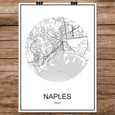 Napoli - Naples - Minimalist Bykart - Hvit