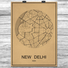 New Delhi - Retro Bykart - Brun