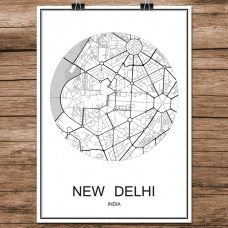 New Delhi - Minimalist Bykart - Hvit