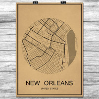 New Orleans - Retro Bykart - Brun