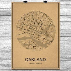 Oakland - Retro Bykart - Brun