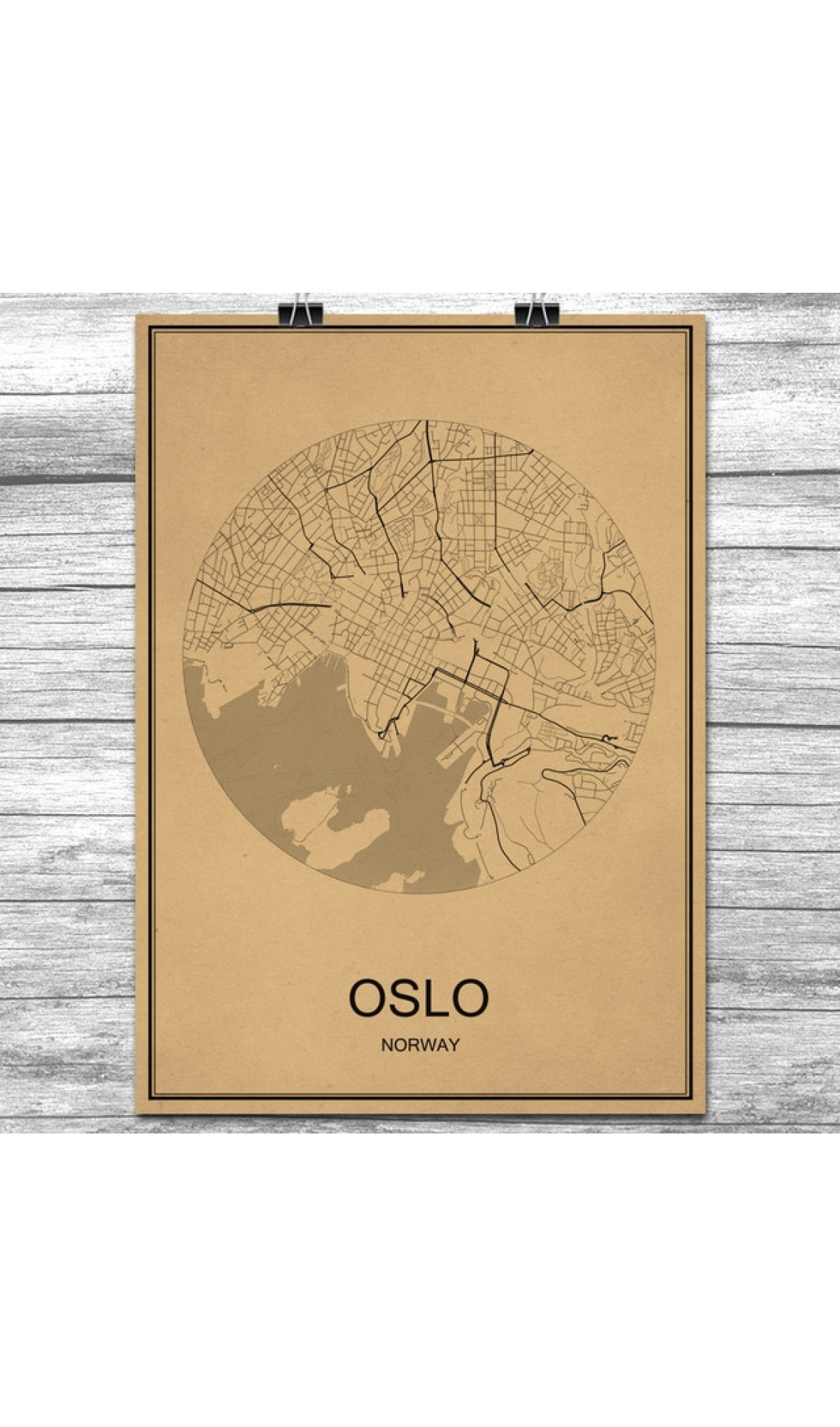 Oslo - Retro Bykart - Brun