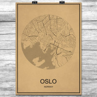 Oslo - Retro Bykart - Brun