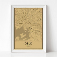 Oslo - Retro Bykart - Brun Rektangel
