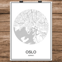 Oslo - Minimalist Bykart - Hvit
