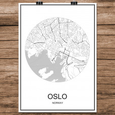 Oslo - Minimalist Bykart - Hvit