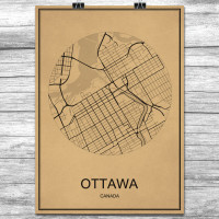 Ottawa - Retro Bykart - Brun