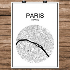 Paris - Minimalist Bykart - Hvit