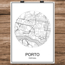 Porto - Minimalist Bykart - Hvit