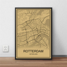 Rotterdam - Retro Bykart - Brun Rektangel