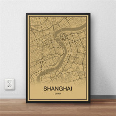 Shanghai - Retro Bykart - Brun Rektangel