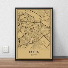 Sofia - Retro Bykart - Brun Rektangel