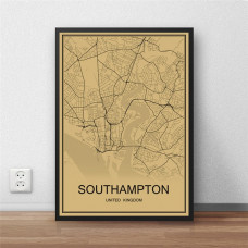 Southampton - Retro Bykart - Brun Rektangel