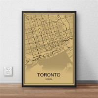 Toronto - Retro Bykart - Brun Rektangel